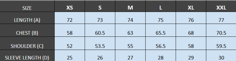 CM Size Guide