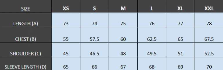 CM Size Guide