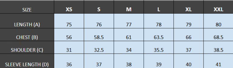 CM Size Guide