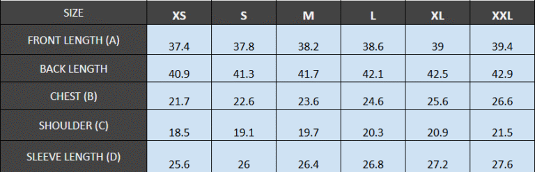 CM Size Guide