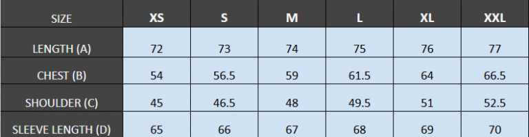 CM Size Guide