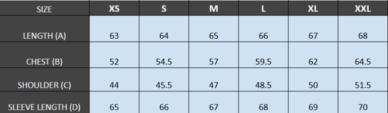 CM Size Guide