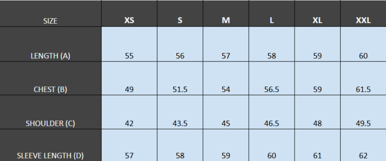 CM Size Guide