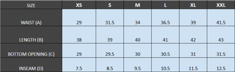 CM Size Guide